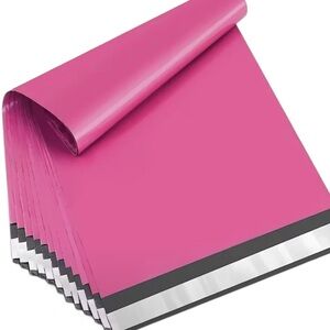 Pink poly mailers large